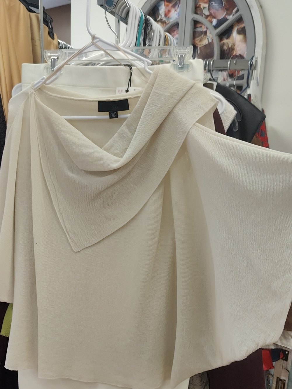Zara Cream Knit Layering Top